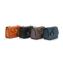 2024 Custom Genuine Leather Bowknot Shoulder Bag For Women Luxury Crossbody Purse
