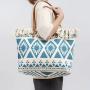 Wholesale Bohemian Tassel Fringe Large Canvas Bags Summer Bags For Women sac tendance 2024  Beach Tote Bag