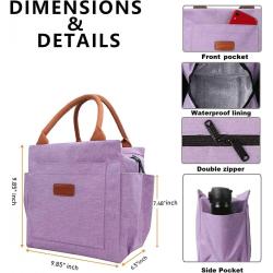 New Style Fashion Durable Portable Waterproof Thermal Tote Bag Reusable Leakproof Insulated Lunch Cooler Bag With Side Pockets