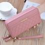 New 2021 double zipper hand purse lady's purse long fashion large capacity wallet for women
