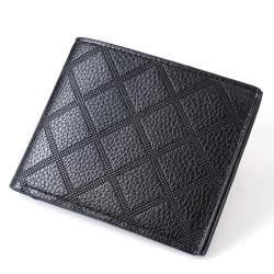 ZR551 Men Short Wallet Lattice Card Holder Card Positions Case Frosting Purse Retro Money Clip Billfold Dollars PU Open Wallet