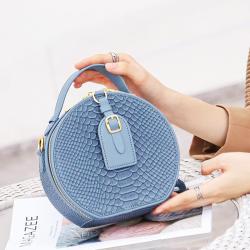 Classic Designer Unique Small Round Shape Leather Snake Women'S Crossbody Shoulder Bags Women Purses Handbags Ladies Luxury