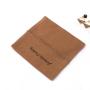 High Quality Brown Cotton Twill Envelope Jewelry Earring Bag Logo Printed Twill Cotton Jewelry Envelope Pouch