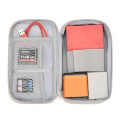 ZF367 Customised Logo Digital Accessories Storage Bag Fashion Clutch Bag Portable Double Mobile Power Pack Waterproof Oxford