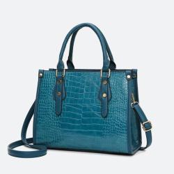 2024 Custom Crocodile Vegan Leather Tote Bag Handbag For Ladies Fashion Purse