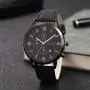 2022 Fashion Leather Man Wrist Watch Band Quartz Wristwatch Reloj Luxury Gold Watch Creative Men Quartz Wrist watches For Men