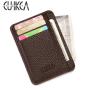 CUIKCA New Fashion Lychee Pattern PU Leather Men's Wallet Purse Driving Licence ID Credit Card Holder Unisex Bank Card Case