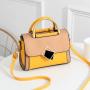 2023 New Fashion Women's Bag Splicing Pu Advanced Texture Handbag Trend Large Capacity Single Shoulder Messenger Bag