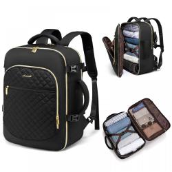 LOVEVOOK Large 30L Waterproof Suitcase Backpacks with 3 Packing Cubes Business College Weekender Overnight Travel Backpack Women