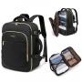 LOVEVOOK Large 30L Waterproof Suitcase Backpacks with 3 Packing Cubes Business College Weekender Overnight Travel Backpack Women