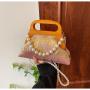 New versatile bead chain crossbody  evening bags clutch bag women