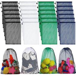 Nylon Mesh Golf Ball Bag Drawstring Basketball Soccer Net Bag Customized Mesh Laundry Bag