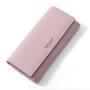 New Simple Woman's Long Wallets Female Purses And Handbags Card Holder PU Leather Wallets Zipper Coin Money Clip Bag Red Wallet carteras para mujer