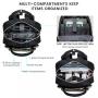 LOVEVOOK Multifunction waterproof anti theft women nylon 15.6 17.3 inch business waterproof college bagpack laptop backpack bag