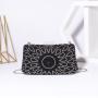 Factory wholesale sac tendance 2024 new arrival square rhinestone dinner clutch evening bags metal chain crossbody banquet bag