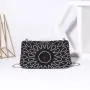 Factory wholesale sac tendance 2024 new arrival square rhinestone dinner clutch evening bags metal chain crossbody banquet bag