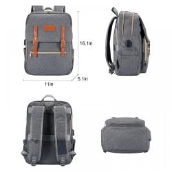 LOVEVOOK hot sale brand custom  Backpack fashion casual  Work Bag with USB Port Travel School Bag Laptop Backpacks