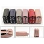 New Arrival  Custom Genuine Leather Rfid Blocking ATM Bank Credit Card Holders Wallets Coin Purse