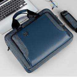 ZWY297 Wholesale Fashionable Double Layer Airbag Shockproof Laptop Bag Oxford Waterproof Men Briefcase Business Daily Handbag