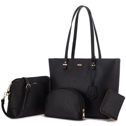 2022 custom hot sale LOVEVOOK factory high quality ladies 4 pieces set handbagsets crossbody bag with wallet women handbags