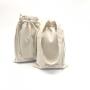 High Quality Embroidery Canvas Cotton Tote Pouch Drawstring Baby Clothing Shoe Dust Canvas Shopping Bag