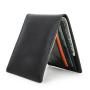 ZF370 Mens Head Layer Cowhide Bifold Horizontal Wallet Card Wallet Strong Magnetic Button Leisure Ultra-thin Men's Wallet