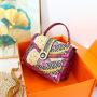ladysky private label tote bags for girls hot selling women's handbags quality PU printing ladies shoulder bags fashion  34 cm