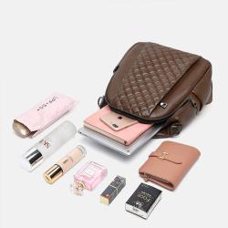 New Mini Backpack Women Casual  Leather Shoulder Bag For Teenage Girls Multi-Function Small Female Ladies School Backpack