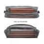 Gelory Hot Selling Student Supplies Transparent Mesh Zipper Pencil Case School Classic Nylon Pencil Bag