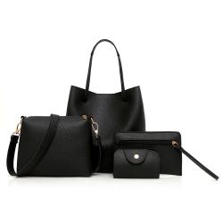 Four Pieces Of The Mother's Handbags For Ladies Girls Pure Color hand bags women handbag PU Leather bolsosparamujeres sac a main