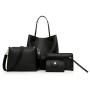 Four Pieces Of The Mother's Handbags For Ladies Girls Pure Color hand bags women handbag PU Leather bolsosparamujeres sac a main