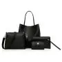 Four Pieces Of The Mother's Handbags For Ladies Girls Pure Color hand bags women handbag PU Leather bolsosparamujeres sac a main