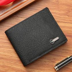 Men's Wallet Business Casual Short Leather Money Clip Stock Wholesale Casual Short Leather Bags Wholesale