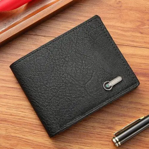 Men's Wallet Business Casual Short Leather Money Clip Stock Wholesale Casual Short Leather Bags Wholesale