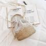2024 New Tengbian Beach Handheld Crossbody Bag Women's Lace Lace Grass Woven Bag