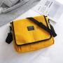 Ins Black Canvas Bag Gelory Winter New Trendy Fashion Messenger Bag Retro Student Shoulder Bag