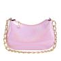 Simple fashion design solid color women's bag 2024 summer new chain sling cross shoulder bag