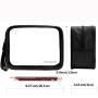 Gelory Pencil Stationery Bag for Office Colleague Adult Teen Student, Clear Zipper Pencil Pouch Transparent Pen Pouch