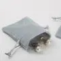 Custom Logo Printed Velvet Gift Bag Luxury Velvet Drawstring Bag For Jewelry
