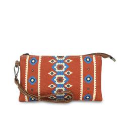 Custom Bohemian Women's Purse Fashion Retro Portable Handbag With Strap Western Style Vintage Clutch Bags
