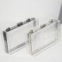 Transparent Box-Shaped Acrylic Bag Women's Clear Clutch Purse Shoulder Crossbody Handbag for clutch Wedding Party