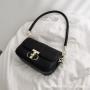 2024 New Simple Fashion Women's Bag Handbag Small Square Bag Retro Crocodile Pattern Niche Ladies Shoulder Armpit Bag