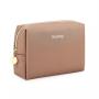 Factory Custom Leather Travel Case Makeup Bag Cheap Personalized Women's Cosmetic bag
