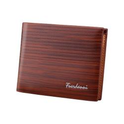 OEM001New Fashion Best Selling PU Leather Short Simple Men Wallet Waterproof Retro Men Purse Business ID & Credit Card Holders