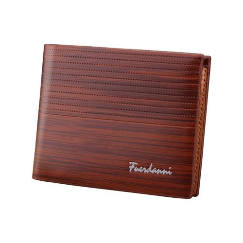 OEM001New Fashion Best Selling PU Leather Short Simple Men Wallet Waterproof Retro Men Purse Business ID & Credit Card Holders