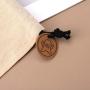 Eco-friendly Muslin Cotton Key Antique Storage Jewelry Bag Custom Logo Printed Drawstring Colico Gift Pouch With Paper Label