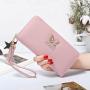 ZR355 Wallet New Korean Butterfly Hollow Hardware Women's Handbag Large Capacity Large Screen Phone Zipper Long Bag