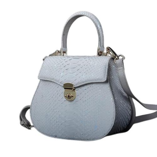 Custom Luxury Genuine Snake Skin Leather Crossbody Bags For Women Small Vintage Women'S Tote Handbags With Logo Manufacturer