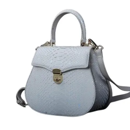 Custom Luxury Genuine Snake Skin Leather Crossbody Bags For Women Small Vintage Women'S Tote Handbags With Logo Manufacturer