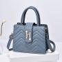 Diamond Lattice Custom Bags Tote Casual Pu Ladies Handbags Women Bag Pure Color Fashion Lady Bag Lock Bolsos CY74326